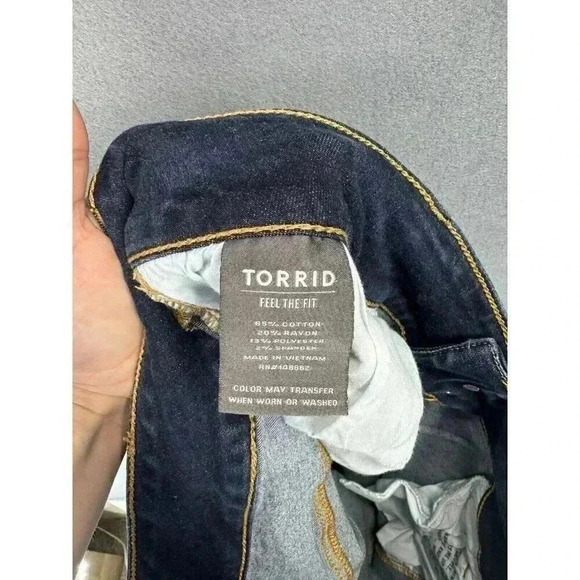 Torrid Jegging Jeans Womens 22R Super Soft High Rise 3 Button Medium Wash Denim - Picture 6 of 11